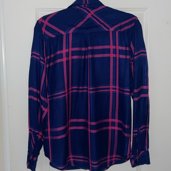 Rails navy and pink plaid shirt - Picture 6 of 13